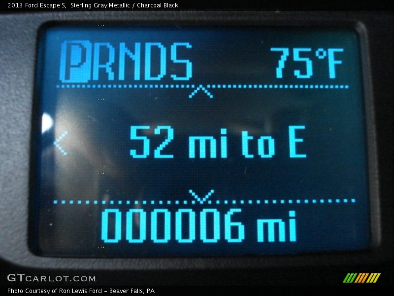 Sterling Gray Metallic / Charcoal Black 2013 Ford Escape S