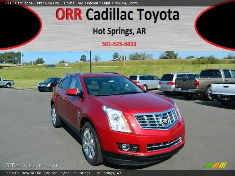 Crystal Red Tintcoat / Light Titanium/Ebony 2013 Cadillac SRX Premium FWD