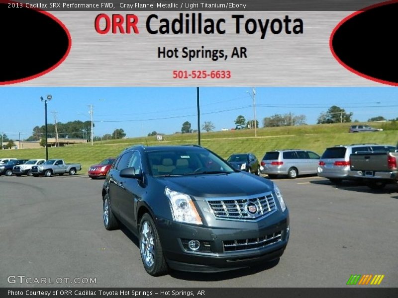 Gray Flannel Metallic / Light Titanium/Ebony 2013 Cadillac SRX Performance FWD