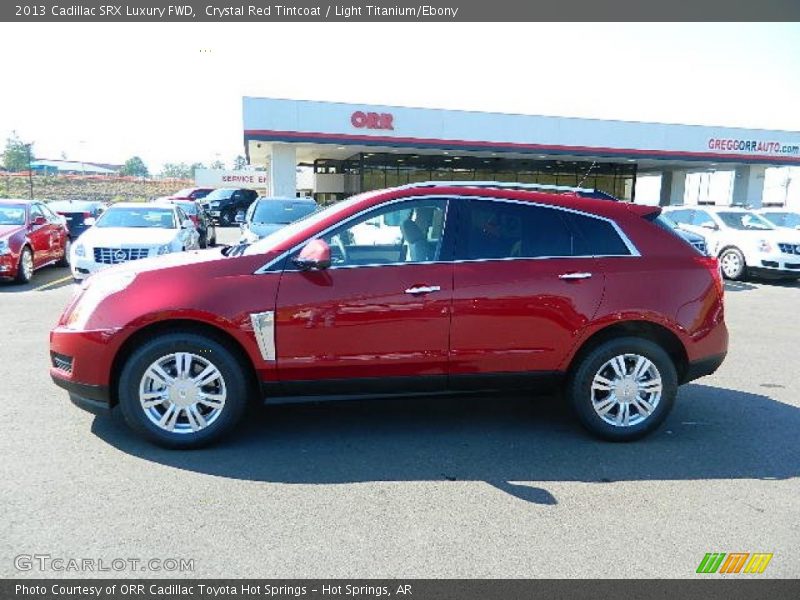Crystal Red Tintcoat / Light Titanium/Ebony 2013 Cadillac SRX Luxury FWD