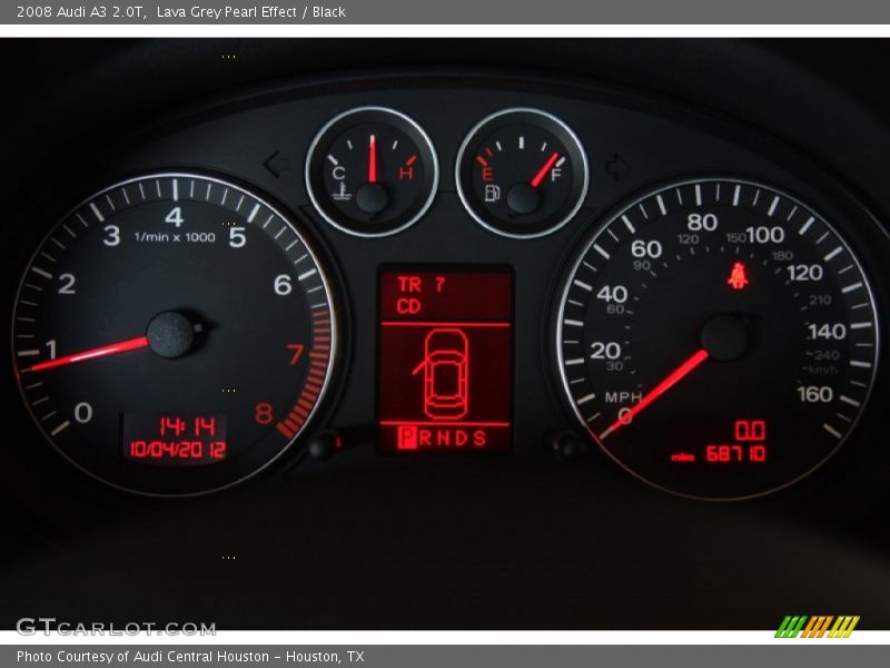 Lava Grey Pearl Effect / Black 2008 Audi A3 2.0T