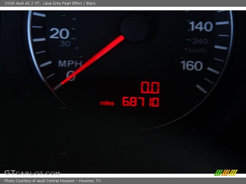 Lava Grey Pearl Effect / Black 2008 Audi A3 2.0T