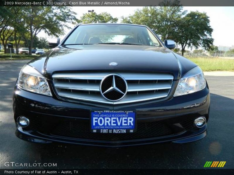 Capri Blue Metallic / Almond/Mocha 2009 Mercedes-Benz C 300 Luxury