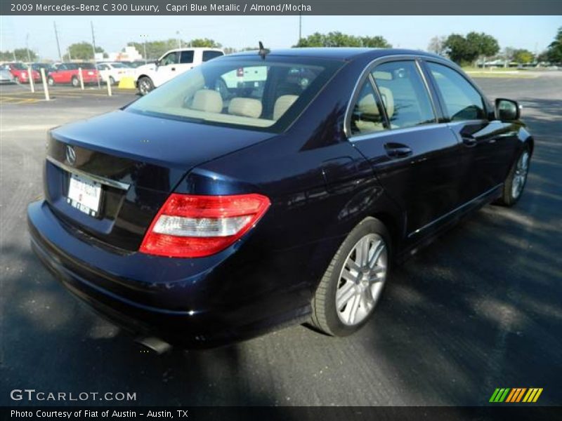 Capri Blue Metallic / Almond/Mocha 2009 Mercedes-Benz C 300 Luxury