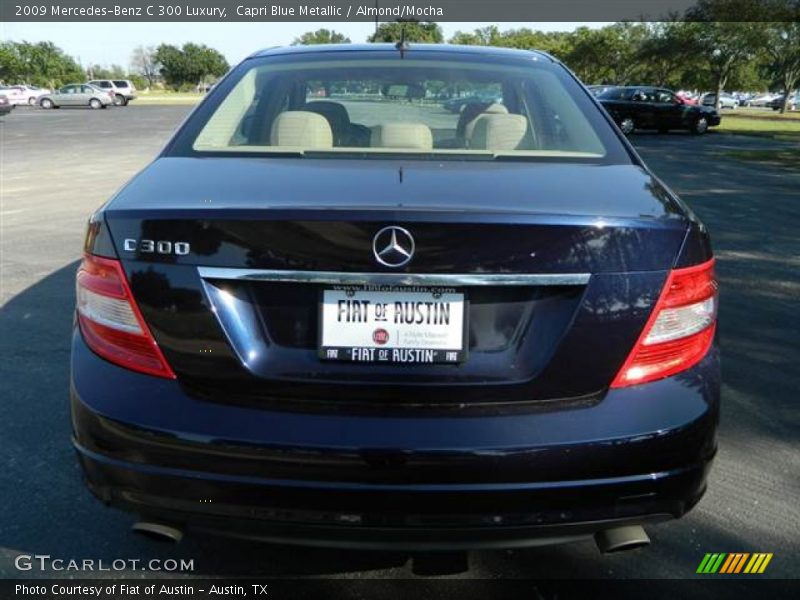 Capri Blue Metallic / Almond/Mocha 2009 Mercedes-Benz C 300 Luxury