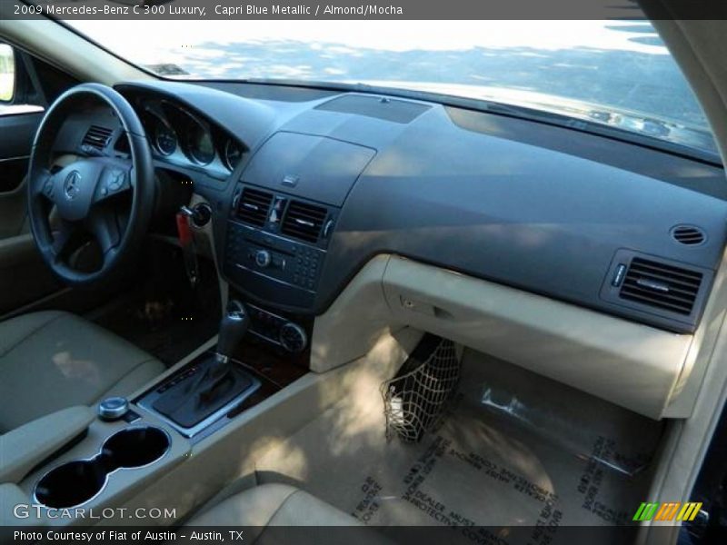 Capri Blue Metallic / Almond/Mocha 2009 Mercedes-Benz C 300 Luxury