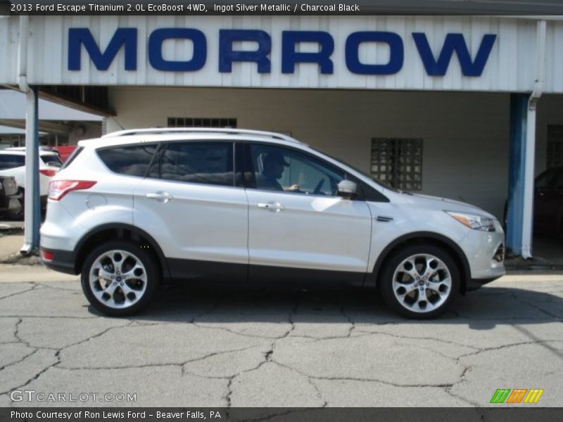 Ingot Silver Metallic / Charcoal Black 2013 Ford Escape Titanium 2.0L EcoBoost 4WD