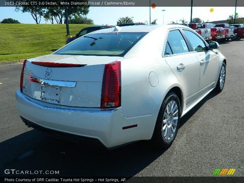 White Diamond Tricoat / Cashmere/Ebony 2013 Cadillac CTS 3.0 Sedan