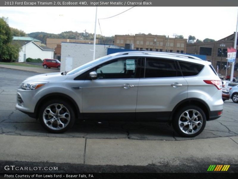 Ingot Silver Metallic / Charcoal Black 2013 Ford Escape Titanium 2.0L EcoBoost 4WD