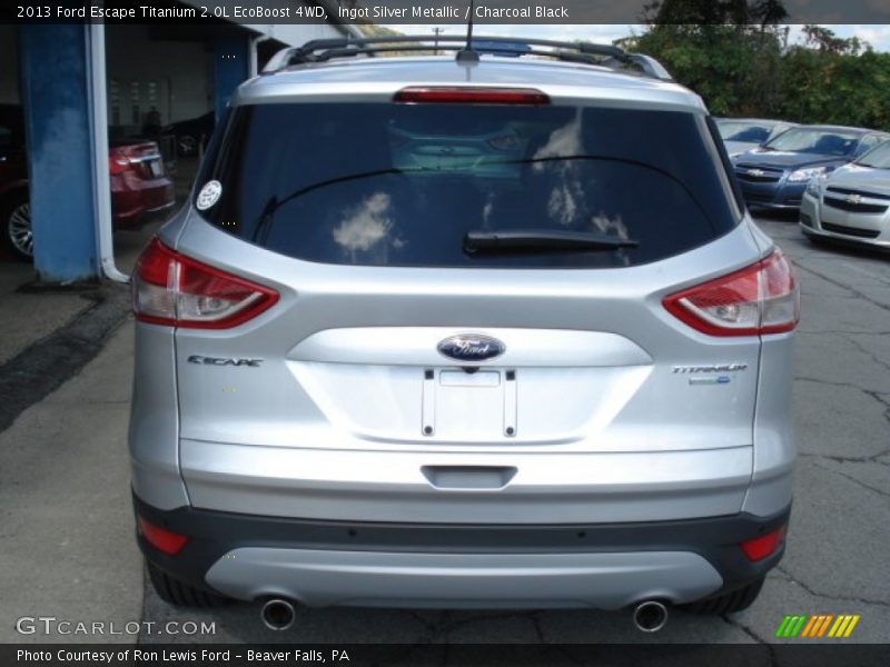 Ingot Silver Metallic / Charcoal Black 2013 Ford Escape Titanium 2.0L EcoBoost 4WD