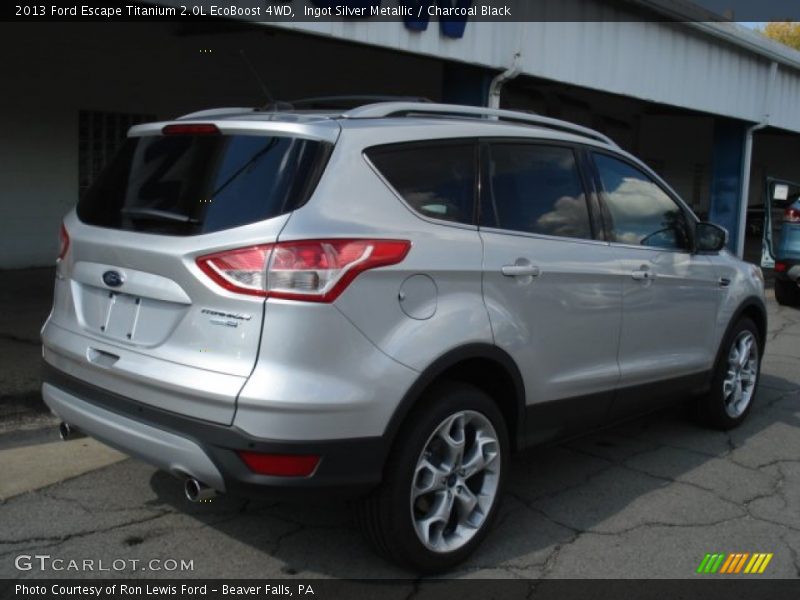 Ingot Silver Metallic / Charcoal Black 2013 Ford Escape Titanium 2.0L EcoBoost 4WD
