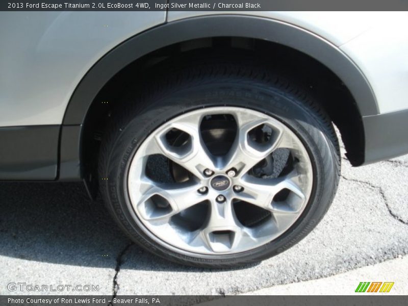 Ingot Silver Metallic / Charcoal Black 2013 Ford Escape Titanium 2.0L EcoBoost 4WD
