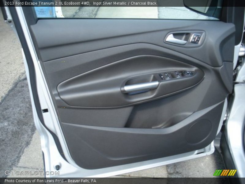 Ingot Silver Metallic / Charcoal Black 2013 Ford Escape Titanium 2.0L EcoBoost 4WD