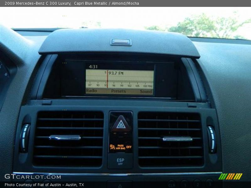 Capri Blue Metallic / Almond/Mocha 2009 Mercedes-Benz C 300 Luxury