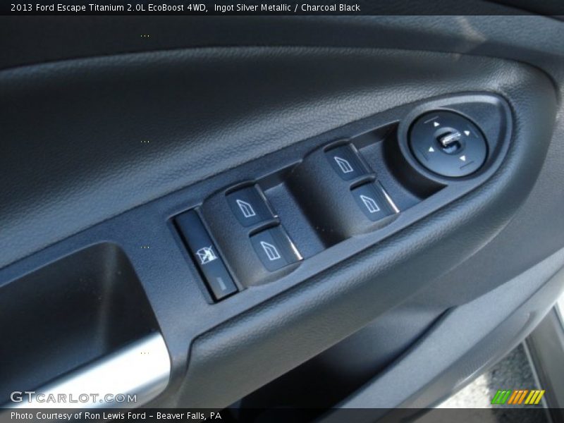 Ingot Silver Metallic / Charcoal Black 2013 Ford Escape Titanium 2.0L EcoBoost 4WD