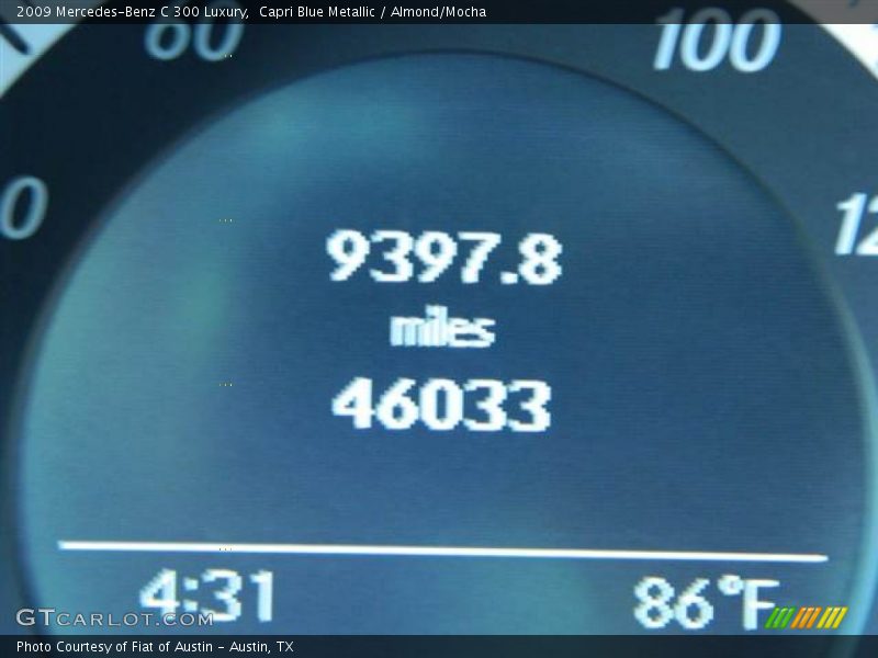 Capri Blue Metallic / Almond/Mocha 2009 Mercedes-Benz C 300 Luxury