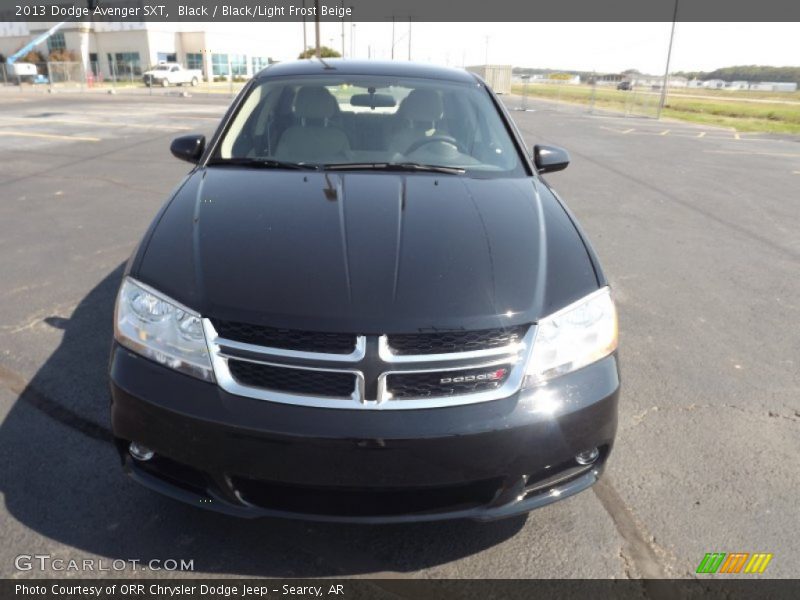 Black / Black/Light Frost Beige 2013 Dodge Avenger SXT