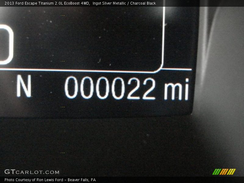 Ingot Silver Metallic / Charcoal Black 2013 Ford Escape Titanium 2.0L EcoBoost 4WD