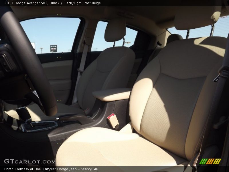 Black / Black/Light Frost Beige 2013 Dodge Avenger SXT