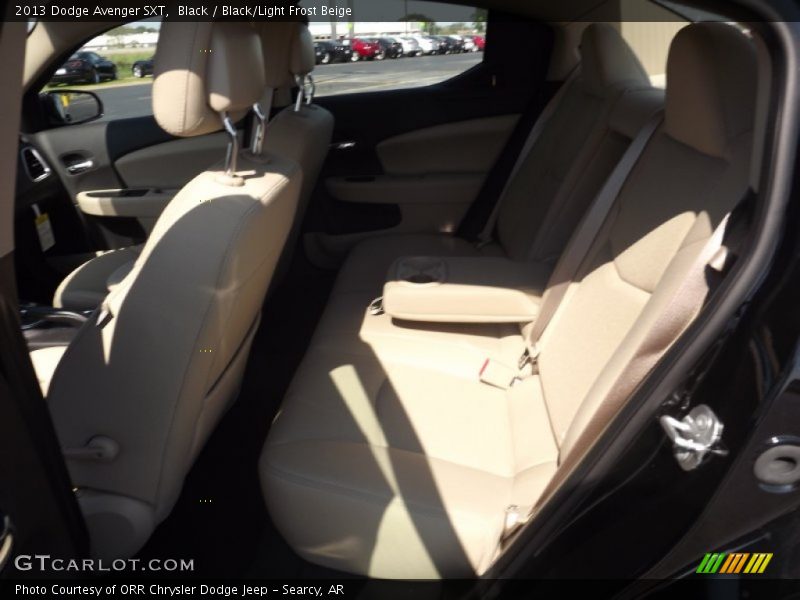 Black / Black/Light Frost Beige 2013 Dodge Avenger SXT