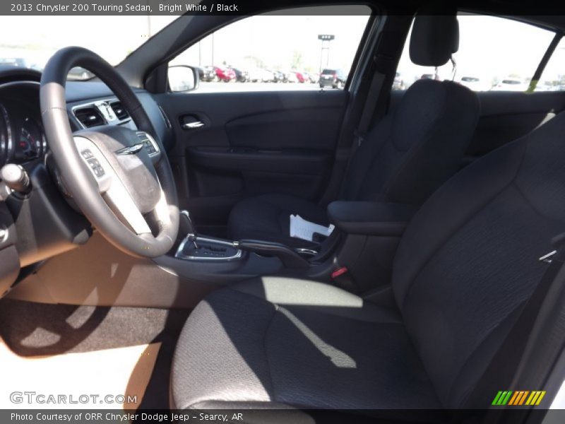 Bright White / Black 2013 Chrysler 200 Touring Sedan