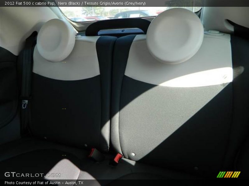 Nero (Black) / Tessuto Grigio/Avorio (Grey/Ivory) 2012 Fiat 500 c cabrio Pop