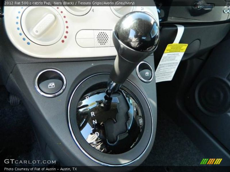Nero (Black) / Tessuto Grigio/Avorio (Grey/Ivory) 2012 Fiat 500 c cabrio Pop