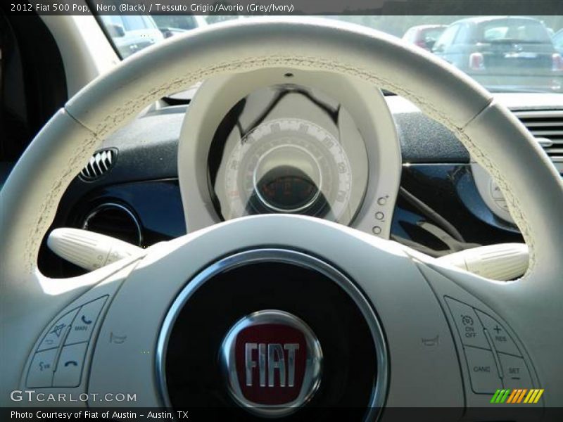 Nero (Black) / Tessuto Grigio/Avorio (Grey/Ivory) 2012 Fiat 500 Pop