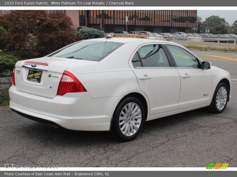 White Platinum Tri-coat Metallic / Charcoal Black 2010 Ford Fusion Hybrid