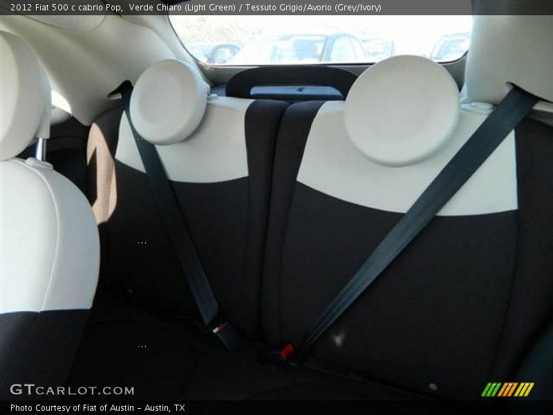 Verde Chiaro (Light Green) / Tessuto Grigio/Avorio (Grey/Ivory) 2012 Fiat 500 c cabrio Pop