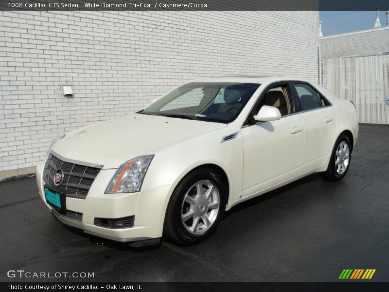 White Diamond Tri-Coat / Cashmere/Cocoa 2008 Cadillac CTS Sedan