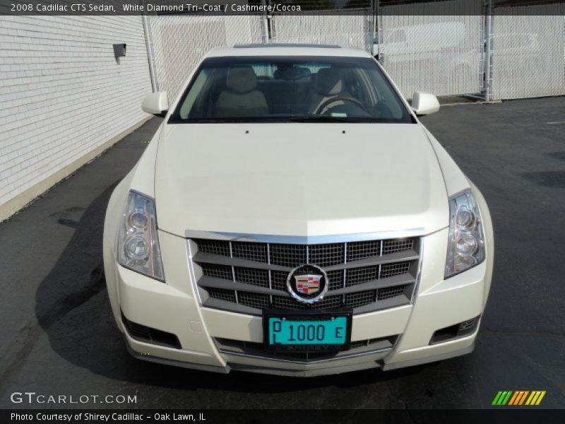 White Diamond Tri-Coat / Cashmere/Cocoa 2008 Cadillac CTS Sedan
