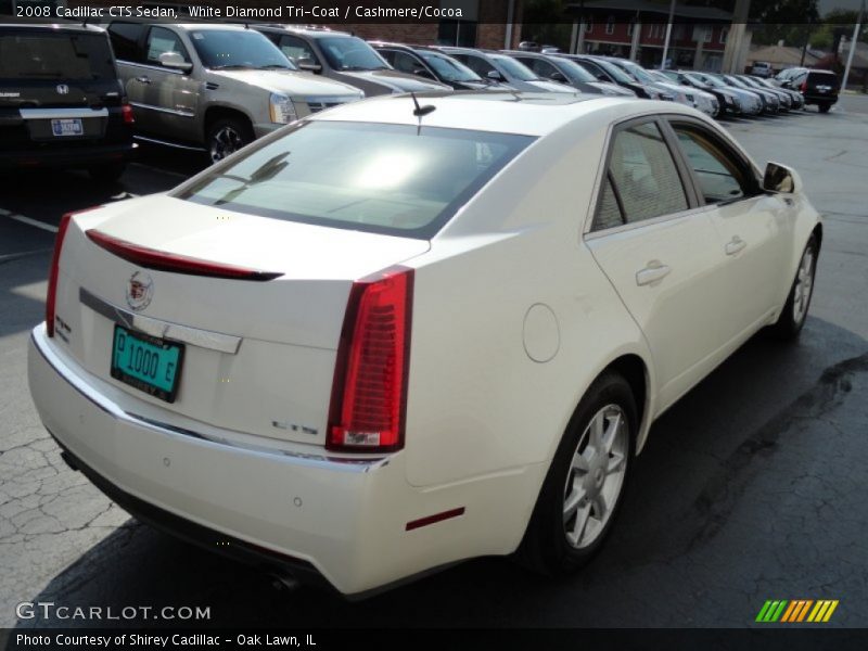 White Diamond Tri-Coat / Cashmere/Cocoa 2008 Cadillac CTS Sedan