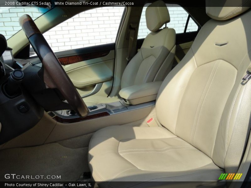 White Diamond Tri-Coat / Cashmere/Cocoa 2008 Cadillac CTS Sedan