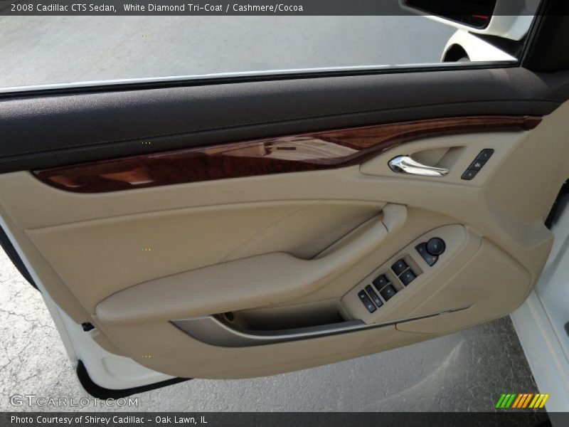 White Diamond Tri-Coat / Cashmere/Cocoa 2008 Cadillac CTS Sedan