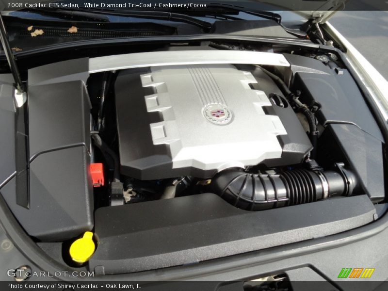 White Diamond Tri-Coat / Cashmere/Cocoa 2008 Cadillac CTS Sedan