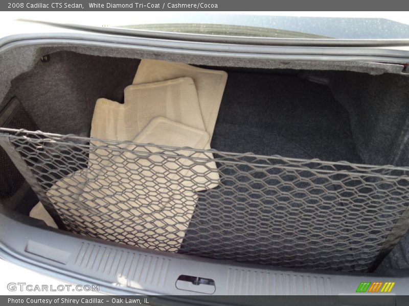 White Diamond Tri-Coat / Cashmere/Cocoa 2008 Cadillac CTS Sedan