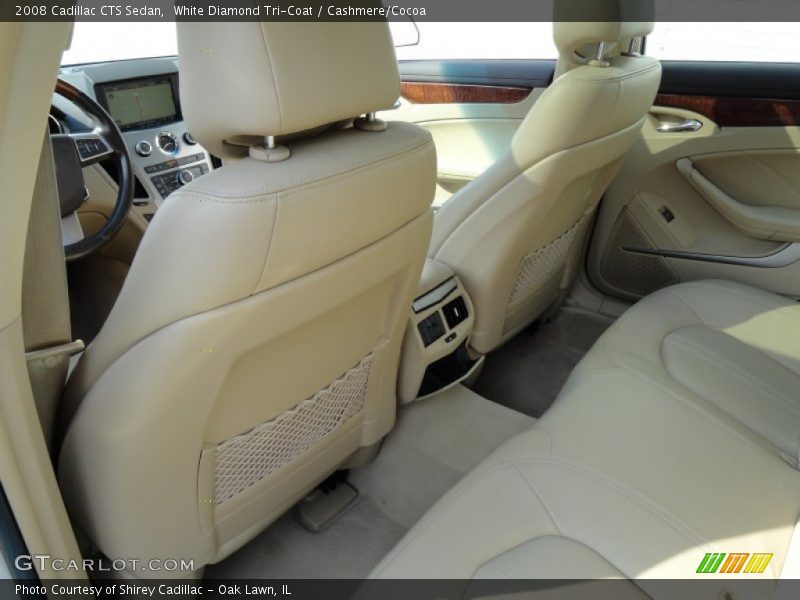 White Diamond Tri-Coat / Cashmere/Cocoa 2008 Cadillac CTS Sedan
