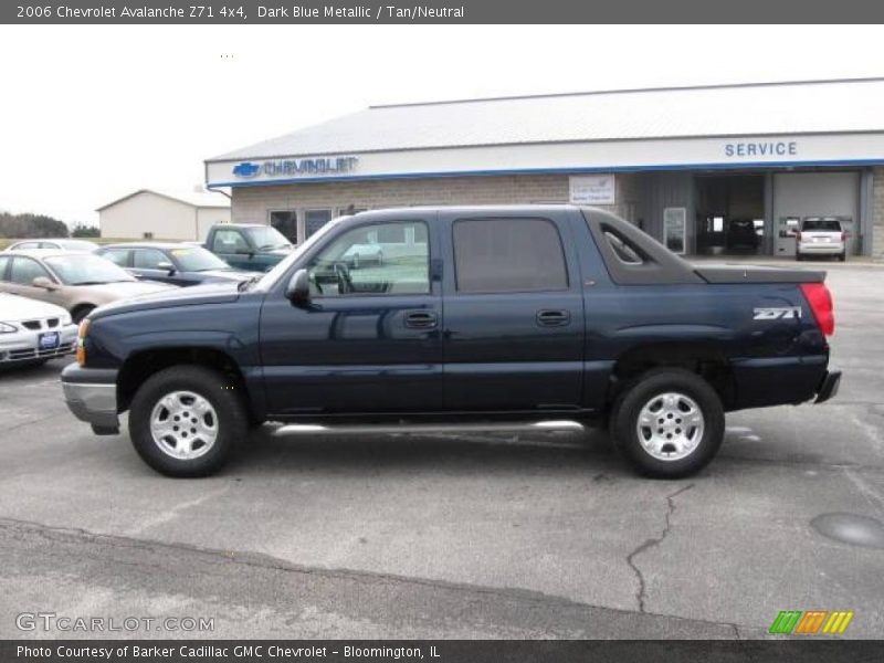 Dark Blue Metallic / Tan/Neutral 2006 Chevrolet Avalanche Z71 4x4