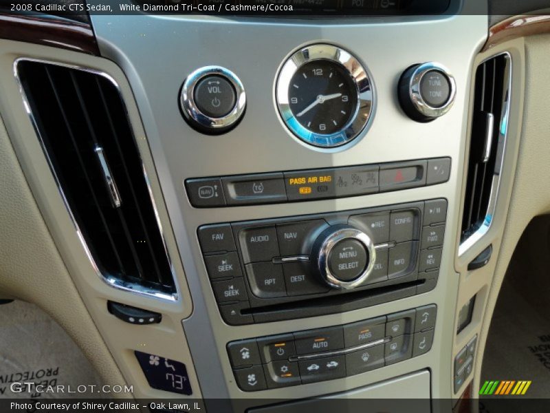 White Diamond Tri-Coat / Cashmere/Cocoa 2008 Cadillac CTS Sedan