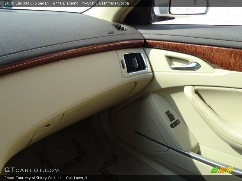 White Diamond Tri-Coat / Cashmere/Cocoa 2008 Cadillac CTS Sedan