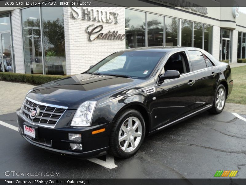Black Ice / Ebony 2009 Cadillac STS 4 V6 AWD