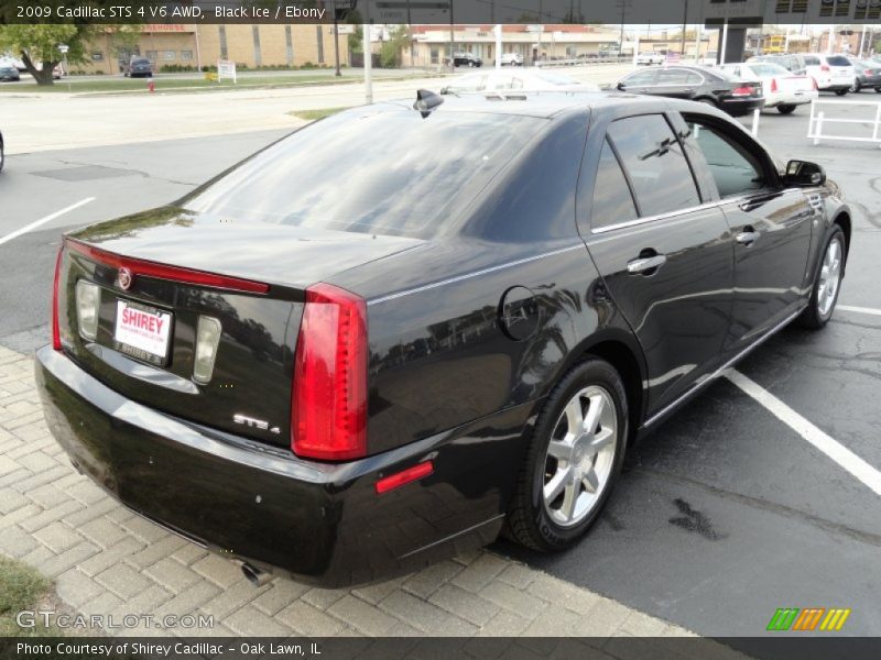 Black Ice / Ebony 2009 Cadillac STS 4 V6 AWD