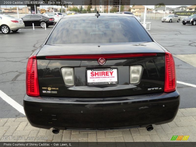 Black Ice / Ebony 2009 Cadillac STS 4 V6 AWD