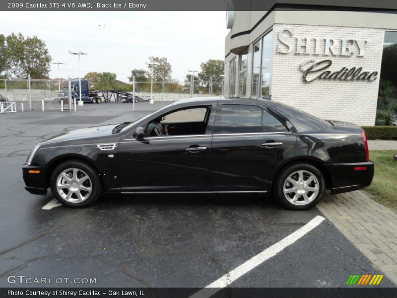 Black Ice / Ebony 2009 Cadillac STS 4 V6 AWD