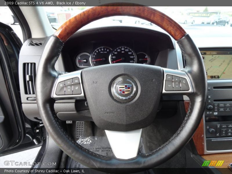 Black Ice / Ebony 2009 Cadillac STS 4 V6 AWD