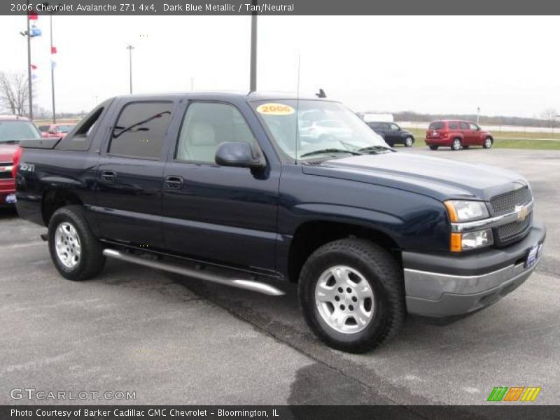 Dark Blue Metallic / Tan/Neutral 2006 Chevrolet Avalanche Z71 4x4