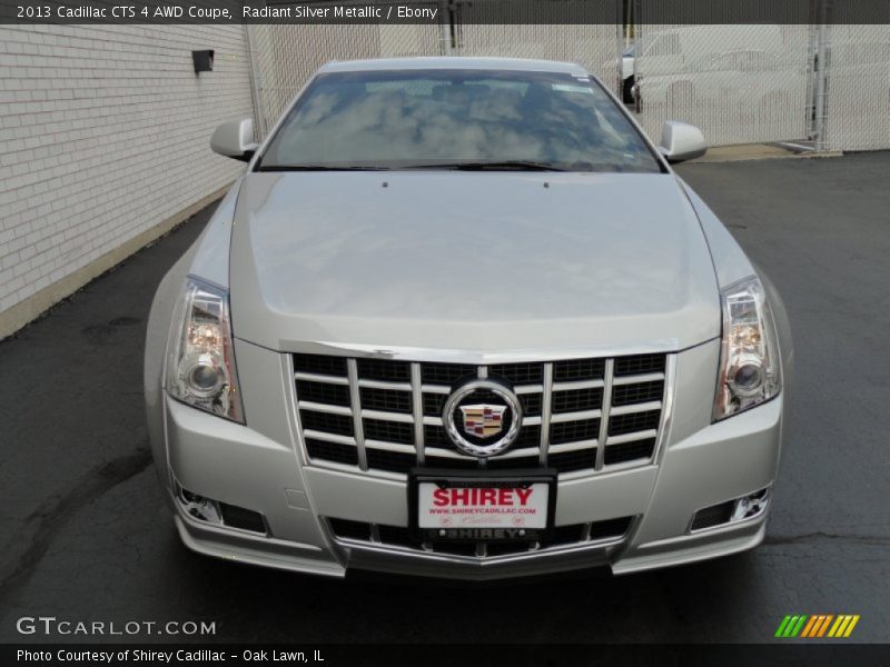 Radiant Silver Metallic / Ebony 2013 Cadillac CTS 4 AWD Coupe