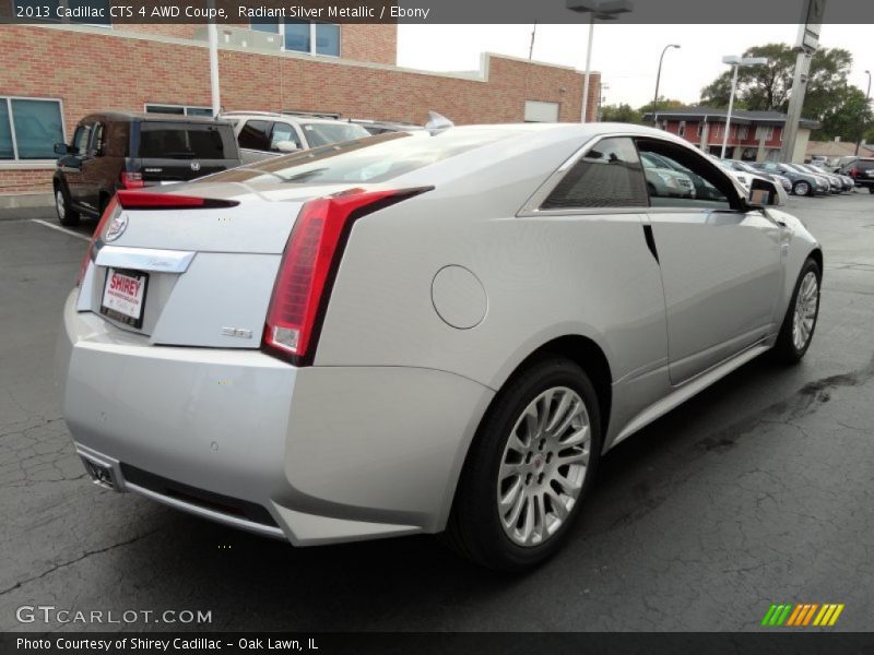 Radiant Silver Metallic / Ebony 2013 Cadillac CTS 4 AWD Coupe