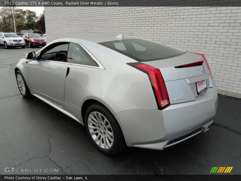 Radiant Silver Metallic / Ebony 2013 Cadillac CTS 4 AWD Coupe